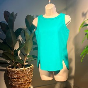 White House Black Market Teal Green Blouse Size XXS